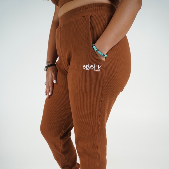PrettyLittleThing Pants - Jogger Pants ( Brown)